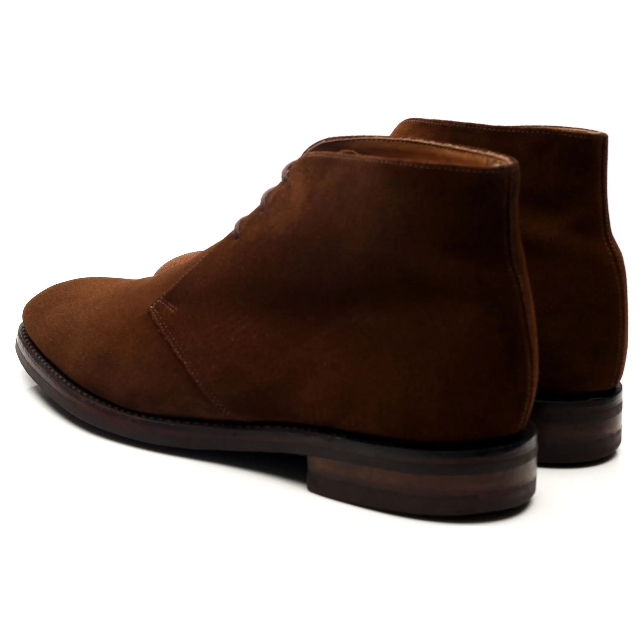 1880 'Kempton' Brown Suede Chukka Boots UK 10.5 F