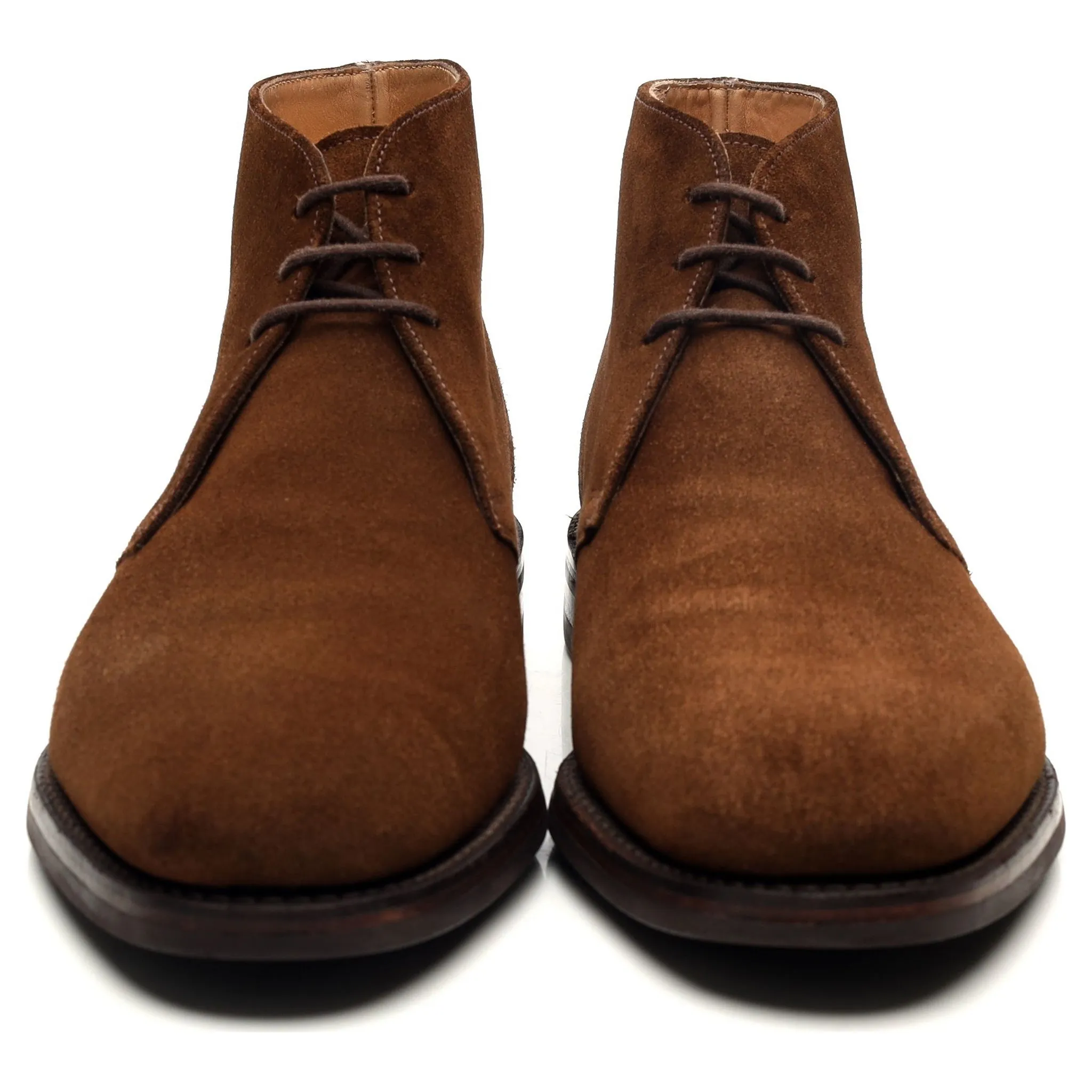 1880 'Kempton' Brown Suede Chukka Boots UK 10.5 F