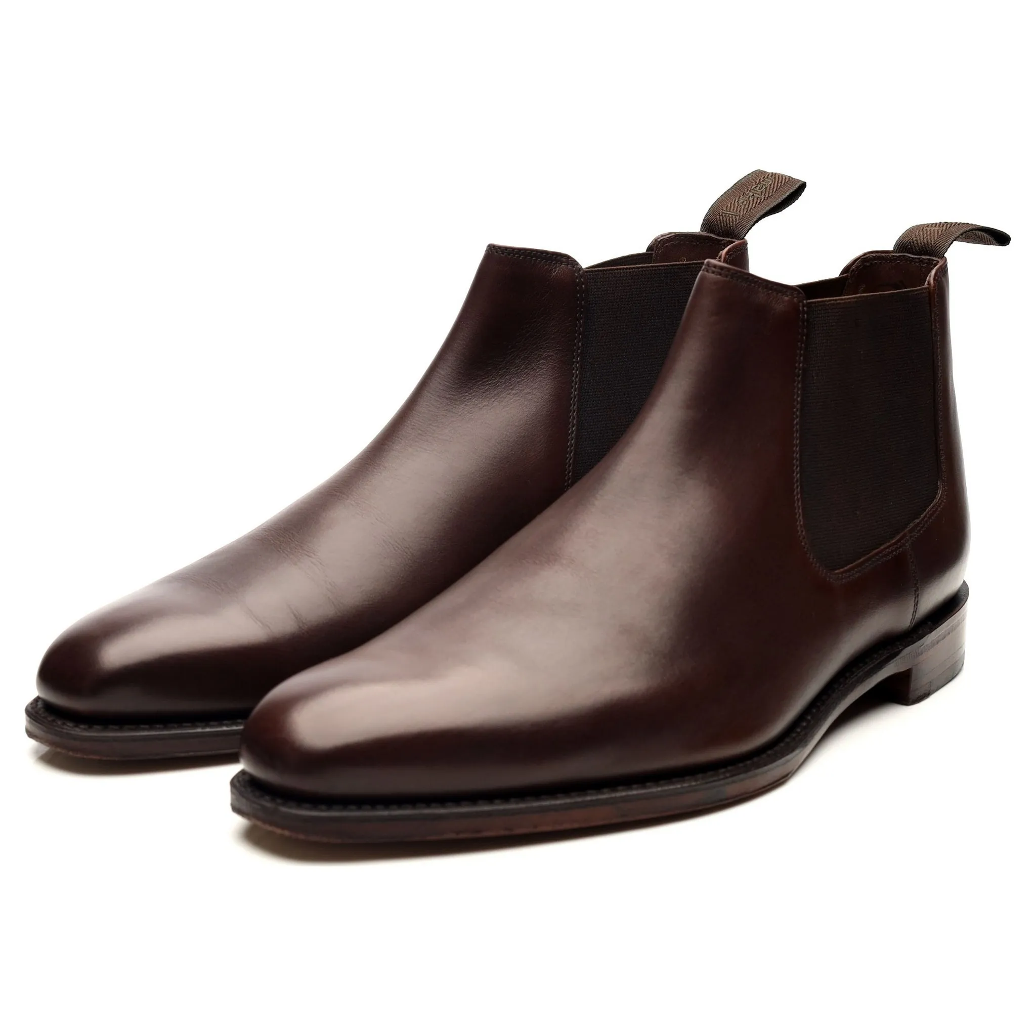 1880 'Nene' Dark Brown Leather Chelsea Boots UK 9 F