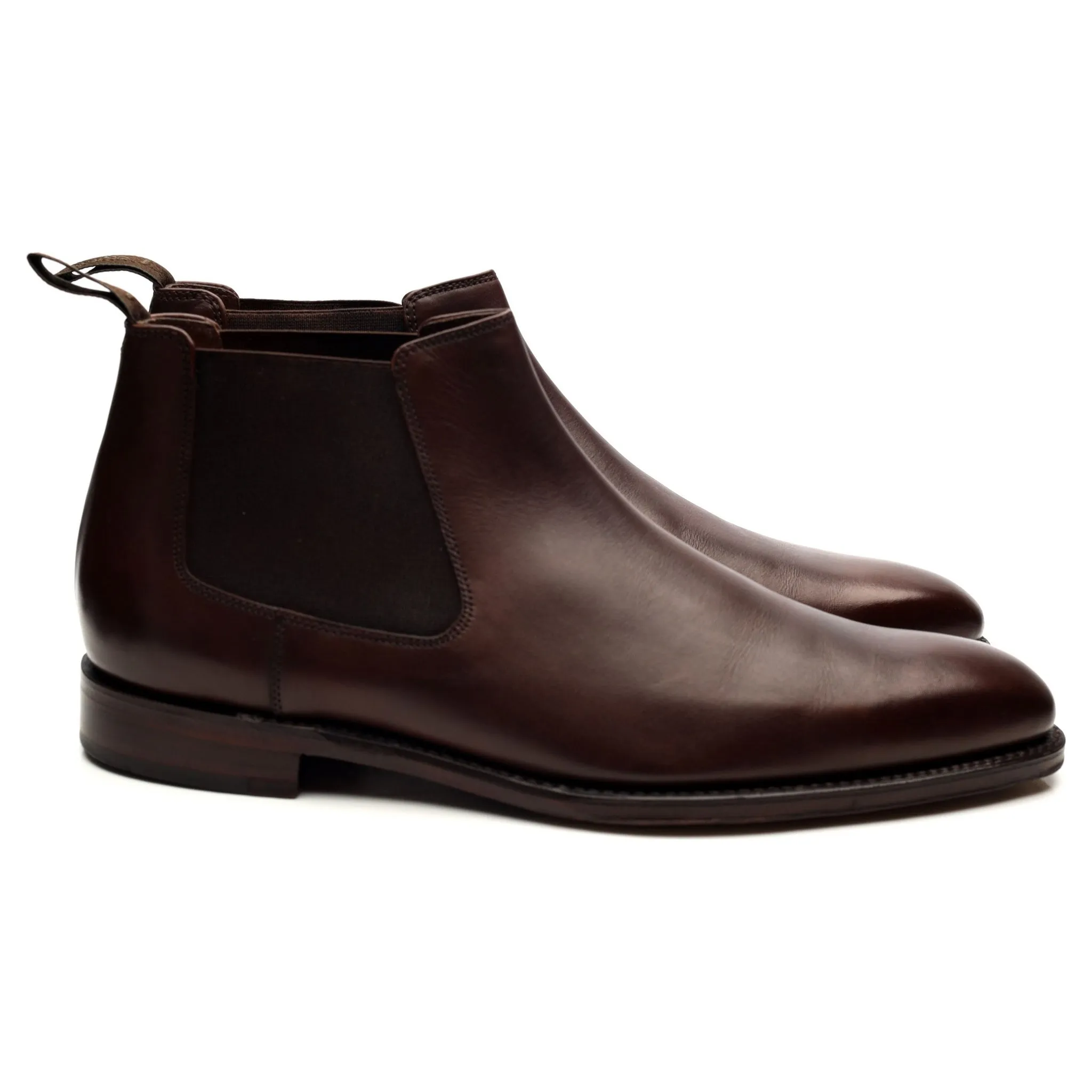 1880 'Nene' Dark Brown Leather Chelsea Boots UK 9 F