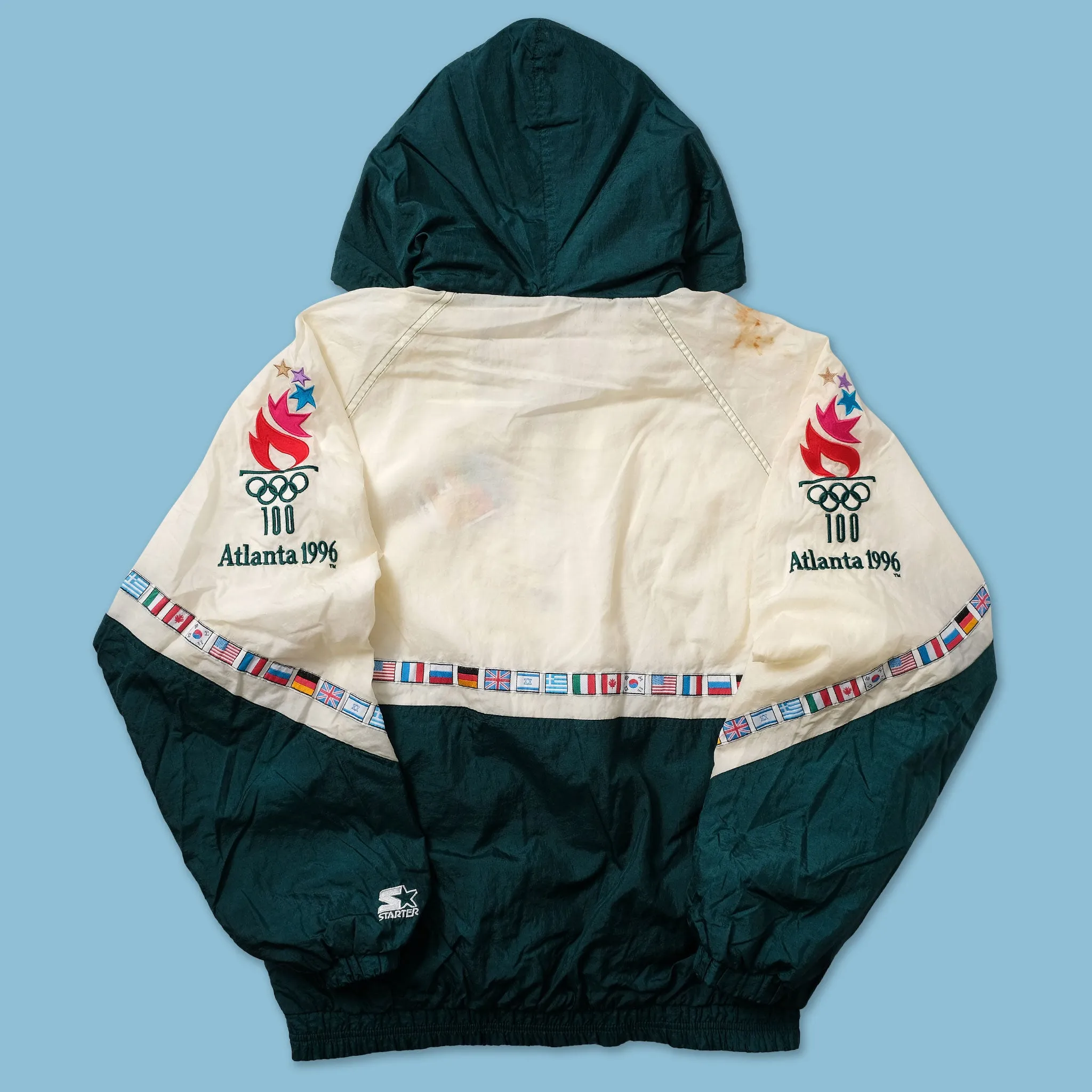 1996 Starter Atlanta Olympics Windbreaker XLarge