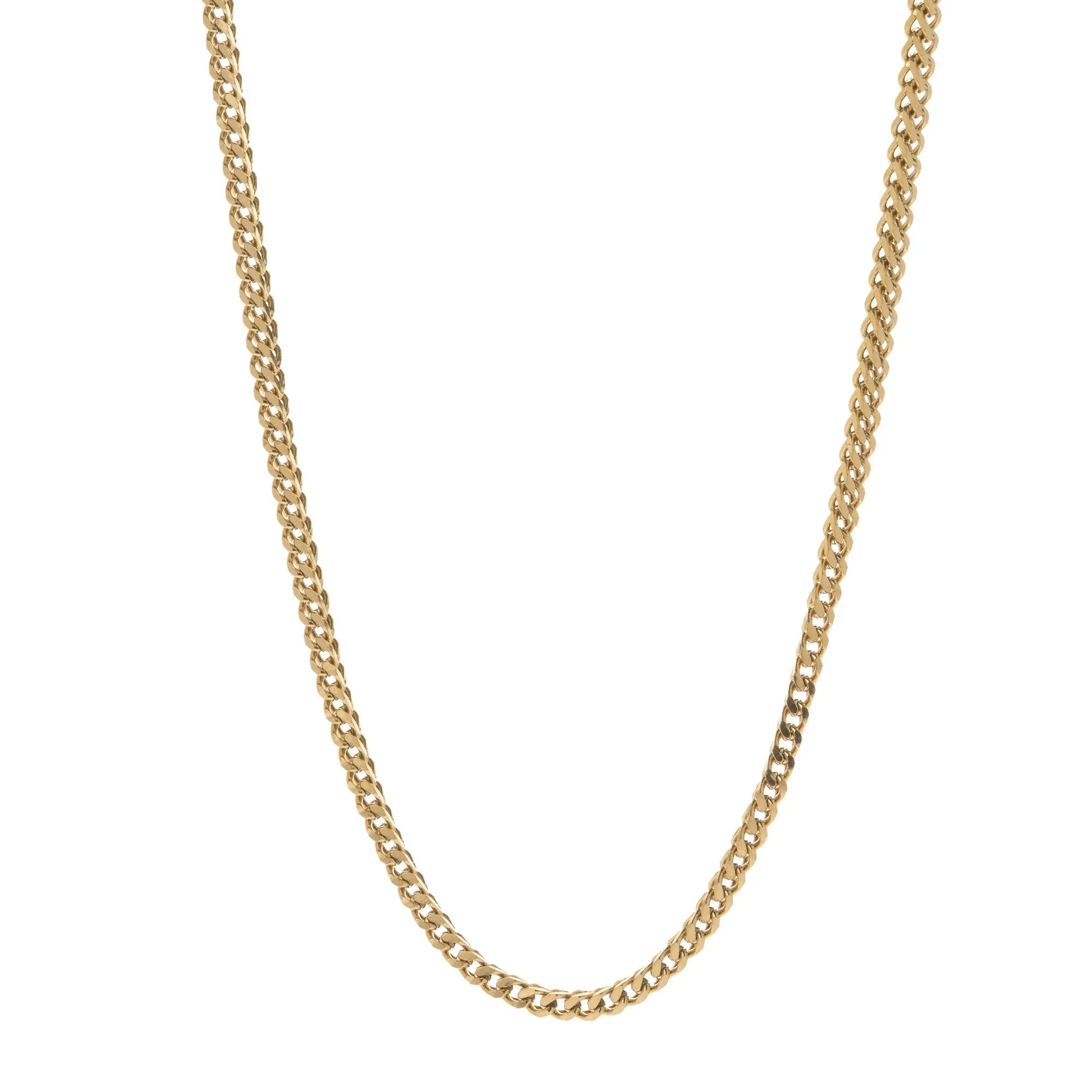 2.5mm Gold Franco Box Chain