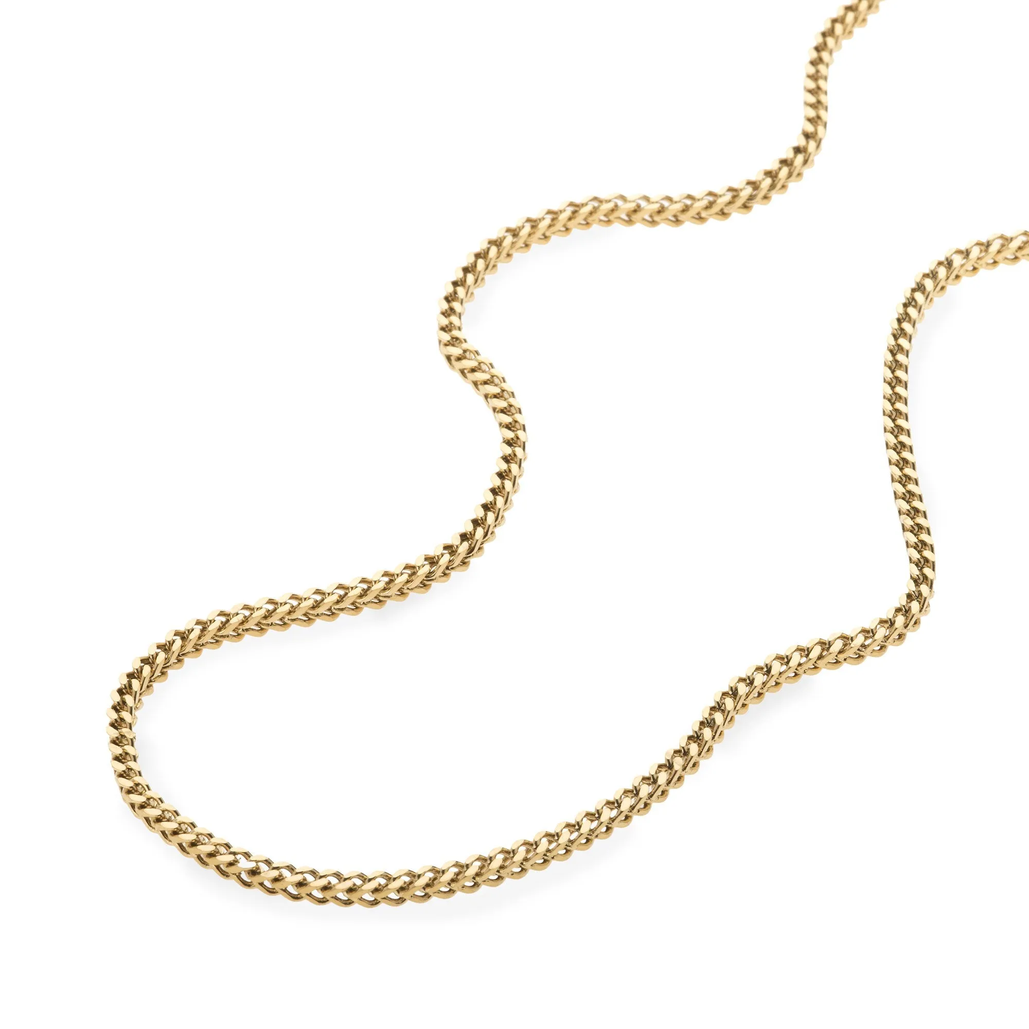 2.5mm Gold Franco Box Chain