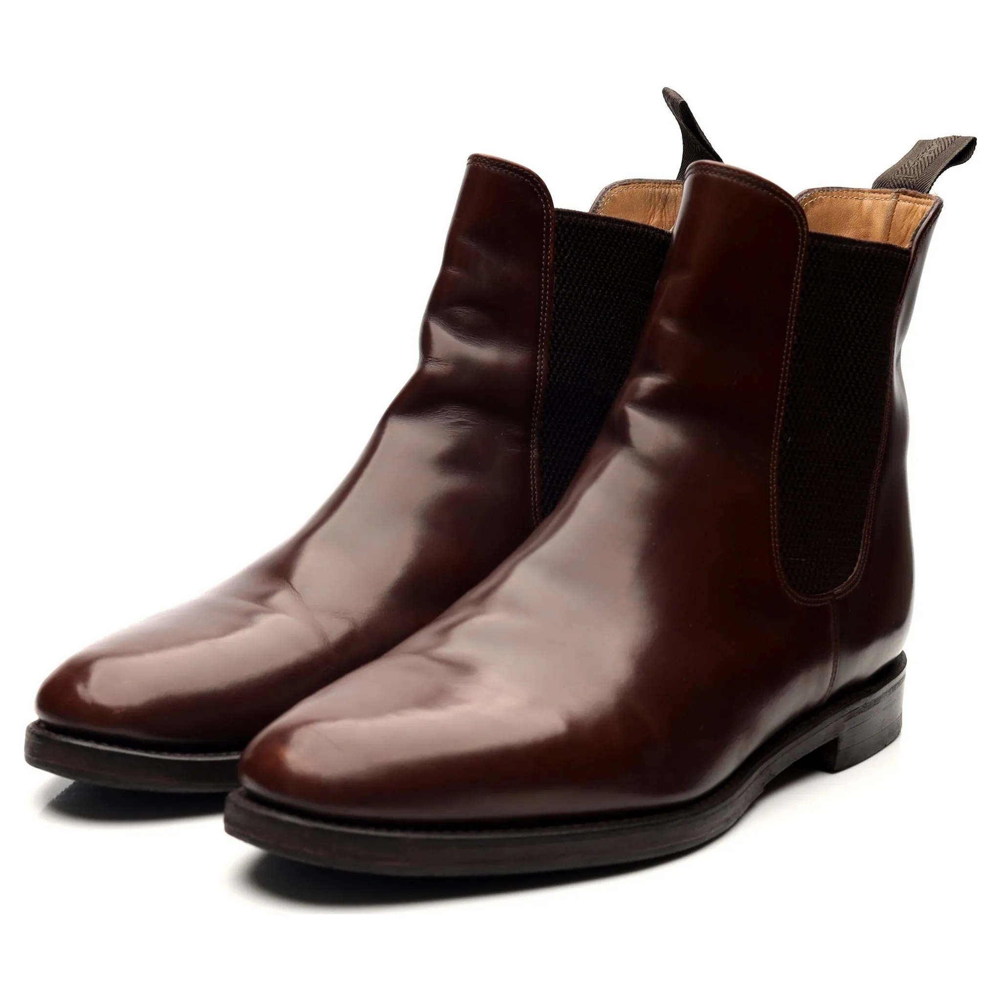 '290' Brown Leather Chelsea Boots UK 10 F