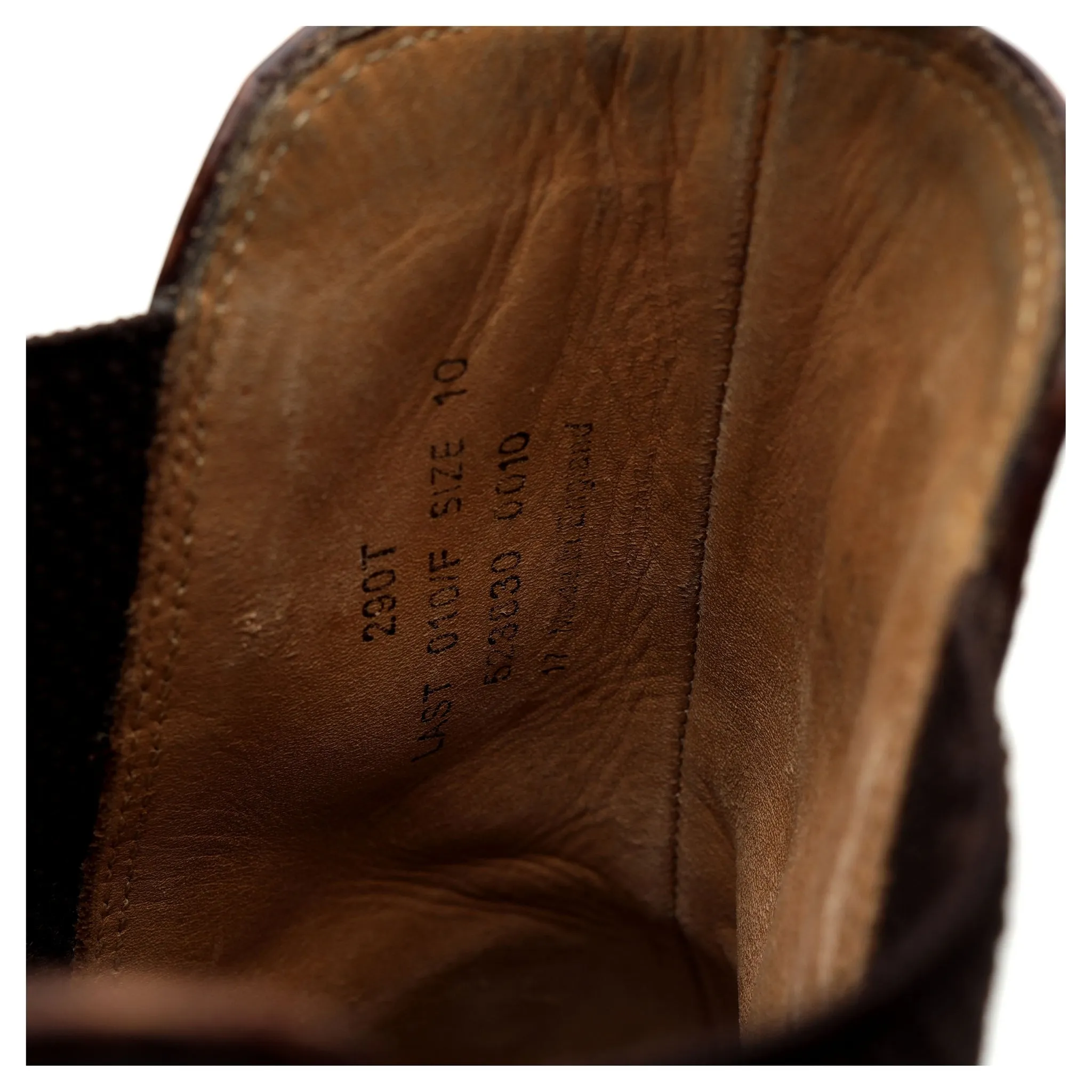 '290' Brown Leather Chelsea Boots UK 10 F