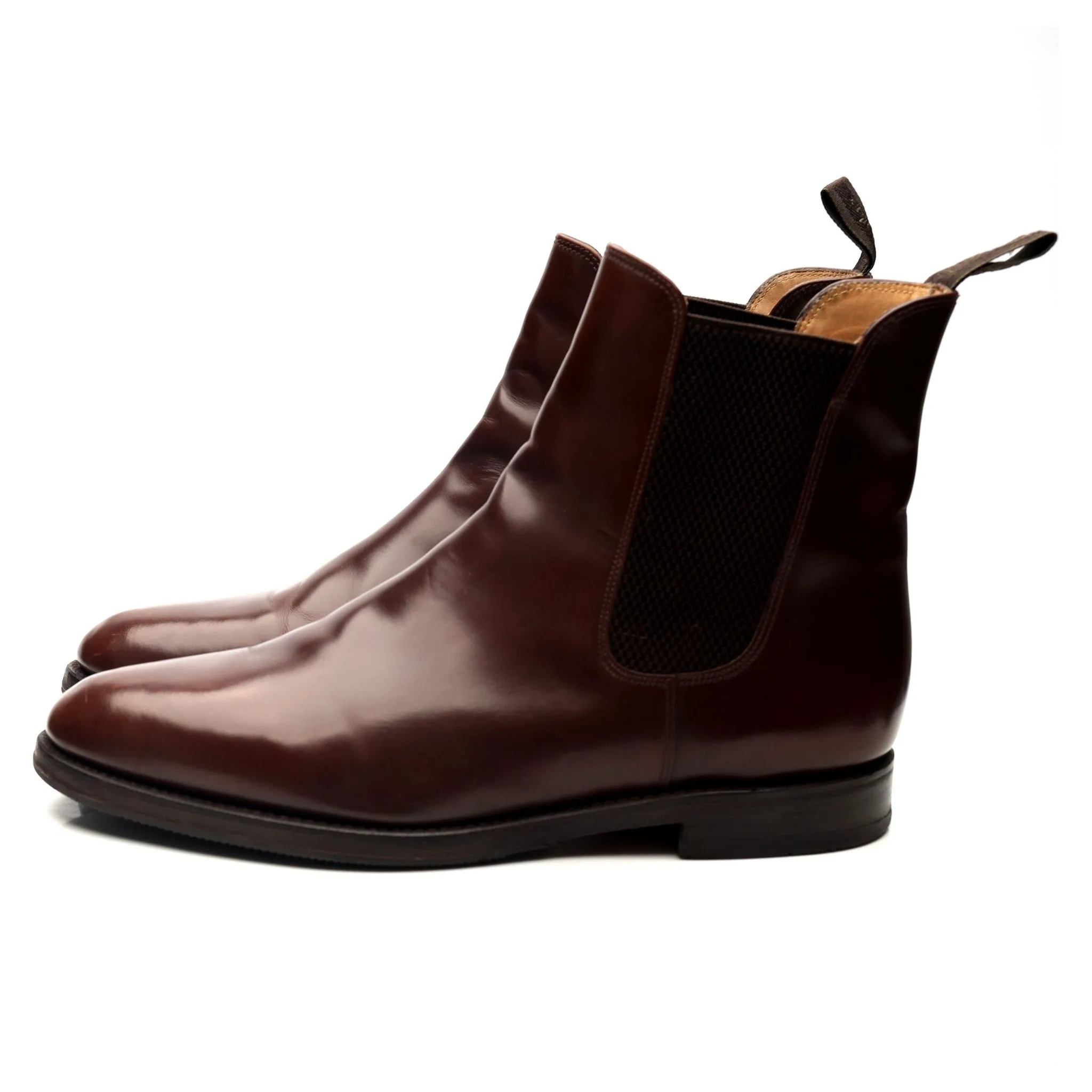 '290' Brown Leather Chelsea Boots UK 10 F