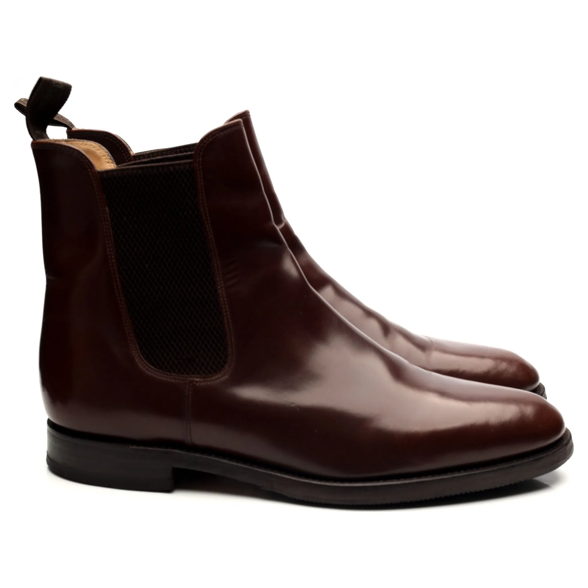 '290' Brown Leather Chelsea Boots UK 10 F