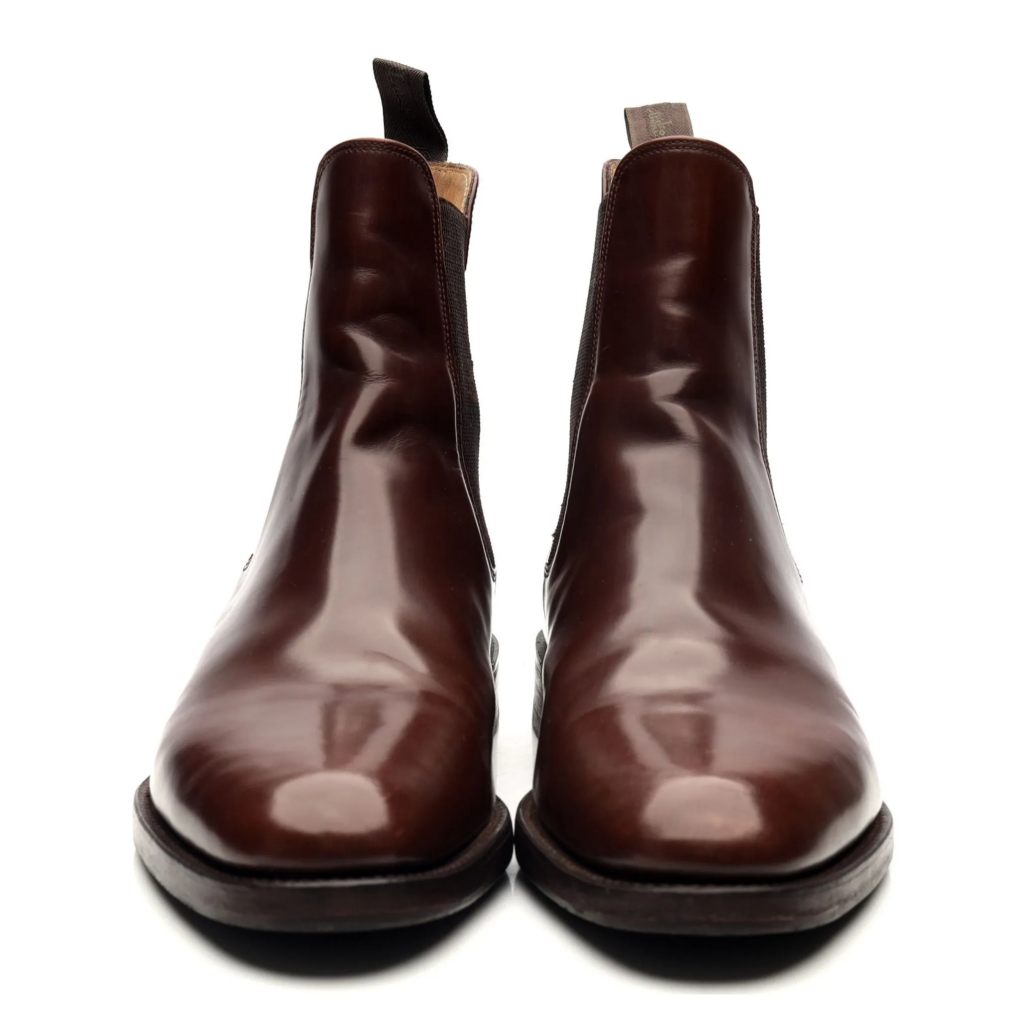 '290' Brown Leather Chelsea Boots UK 10 F