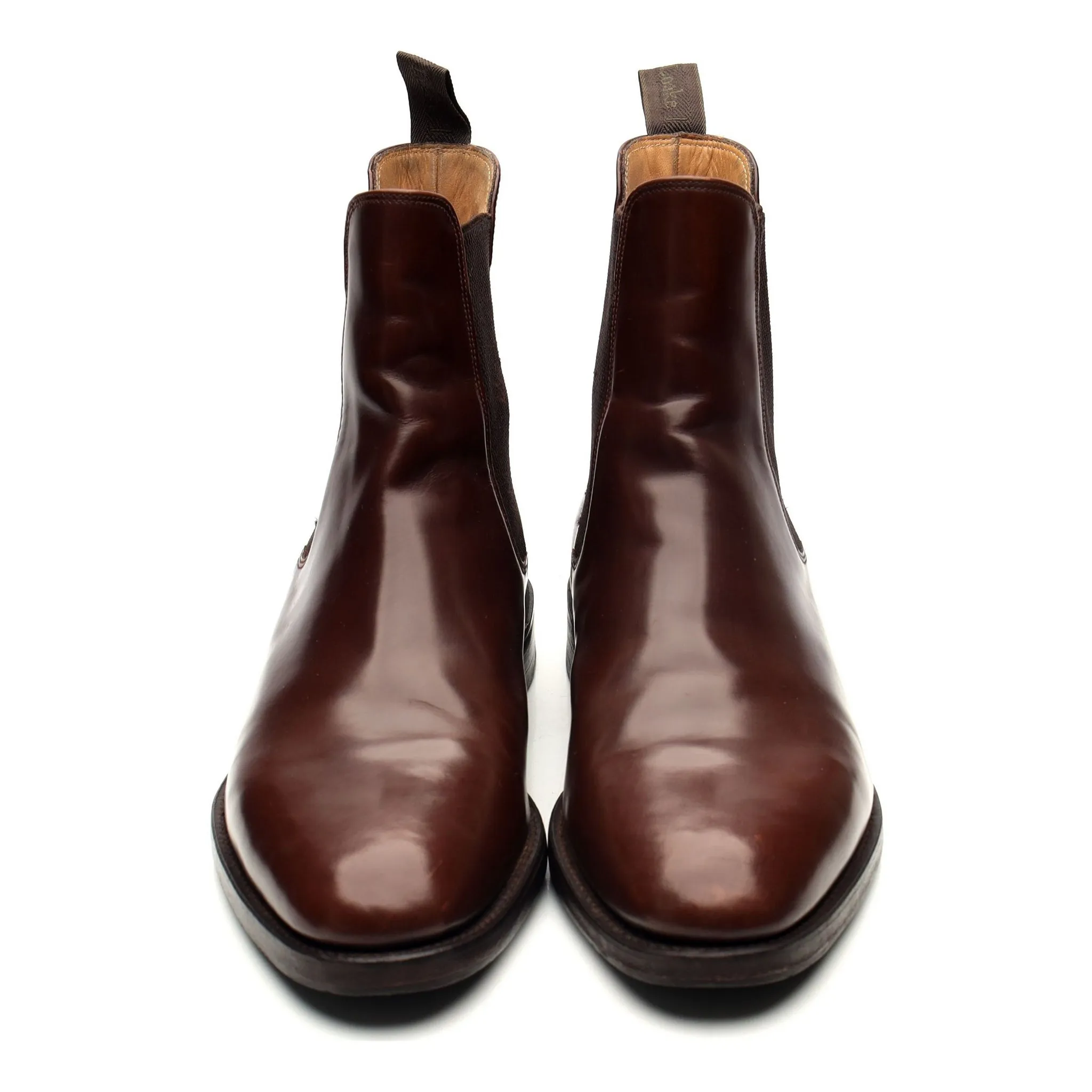 '290' Brown Leather Chelsea Boots UK 10 F