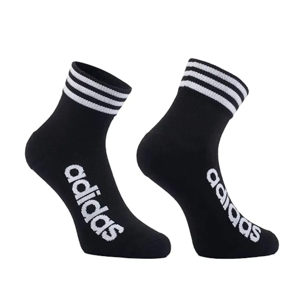 Adidas Men's Heel Toe Terry Ankle Socks (Black/Light Grey/Colligative Navy)