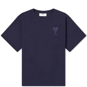 AMI Tonal Logo T-ShirtNavy