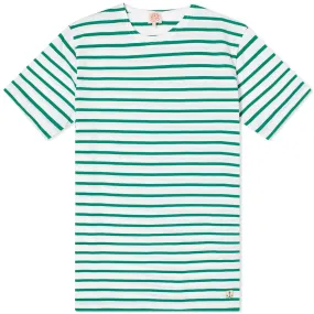 Armor-Lux 73842 Mariniere T-ShirtWhite & Green