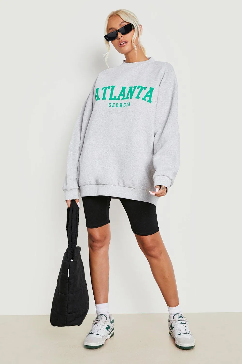 Atlanta Printed Oversized Sweater