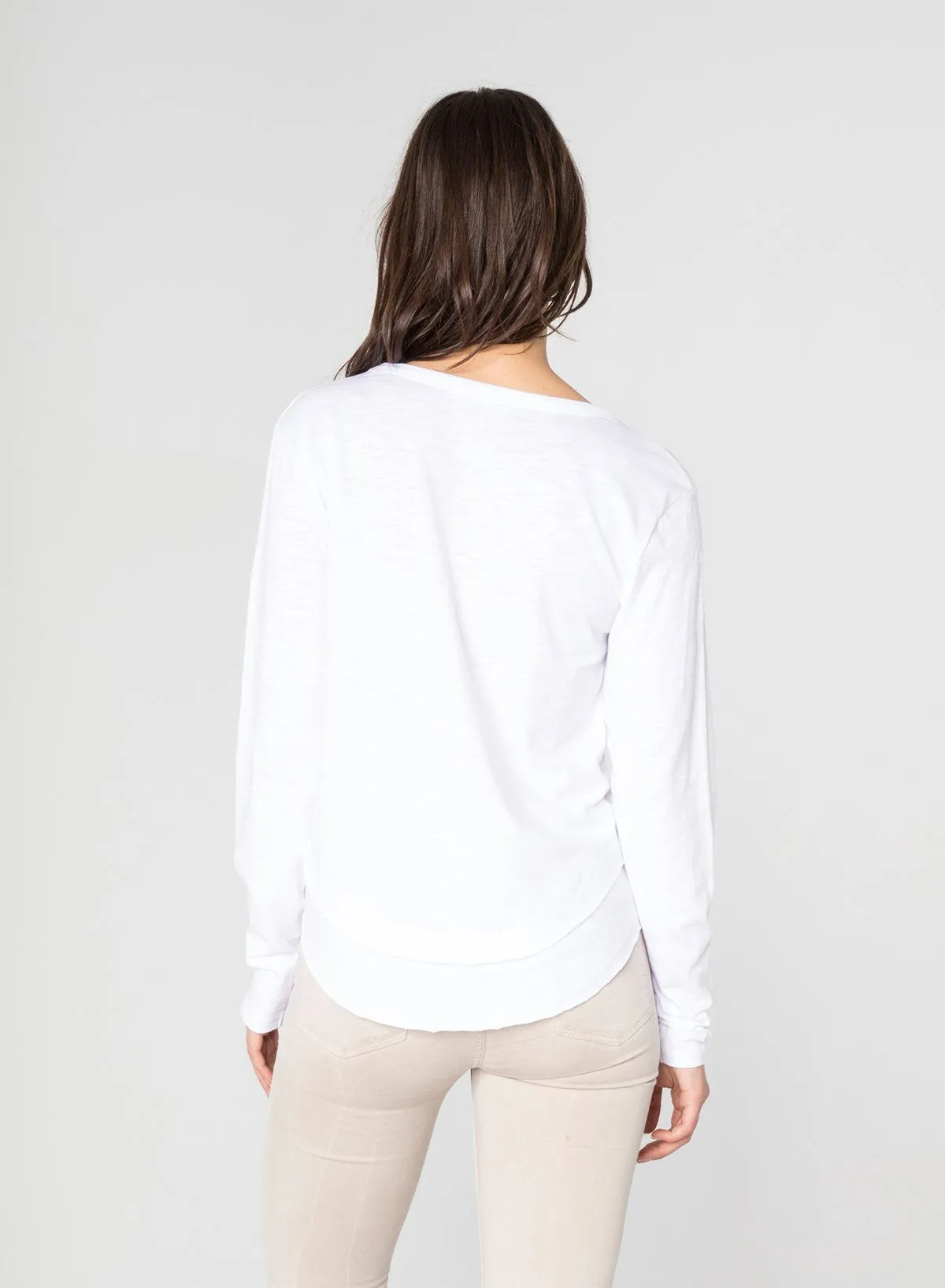 AVA LONG SLEEVE MOCK LAYER T-SHIRT