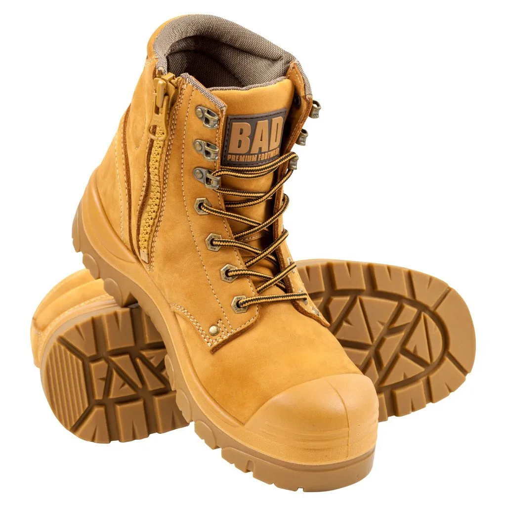 BAD STORM ZIP SIDE SAFETY WORK BOOTS