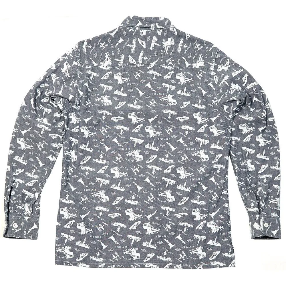 Battenwear Trail ShirtIndigo Print Chambray