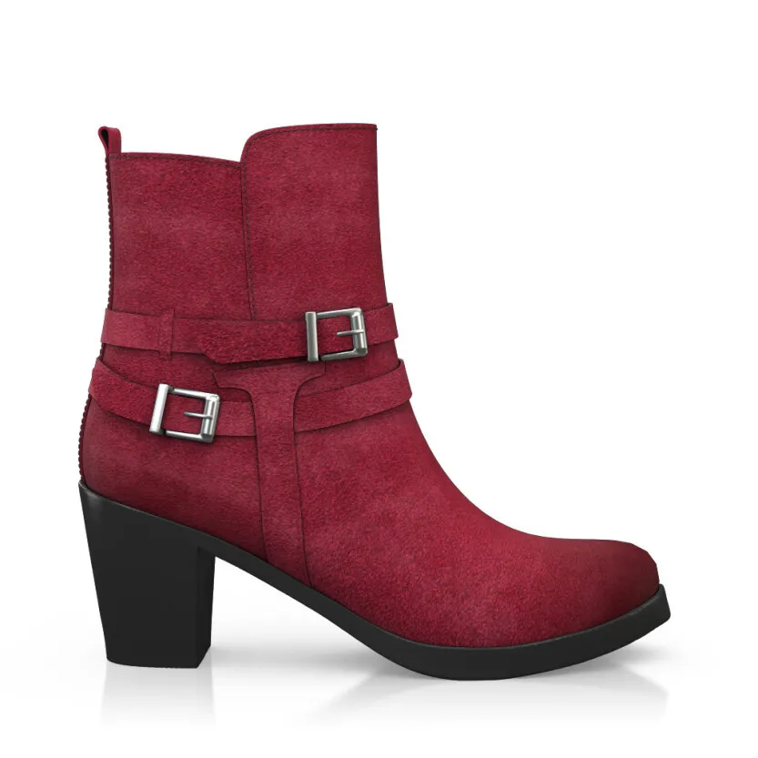 Block Heel Ankle Boots 56964