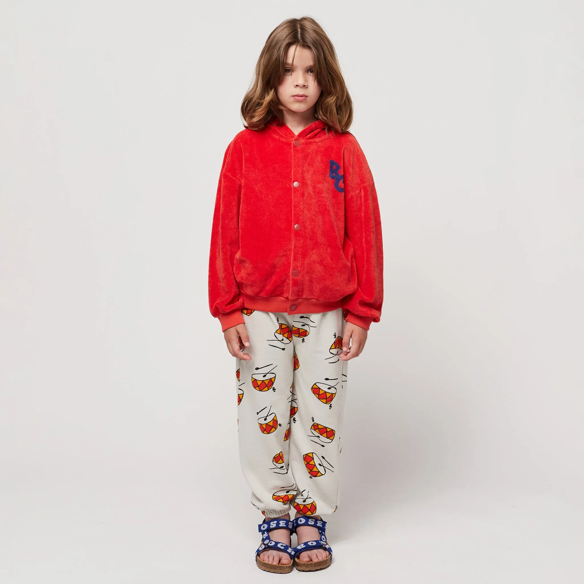 Bobo Choses Child Play The Drums All Over Sweatpants Grey