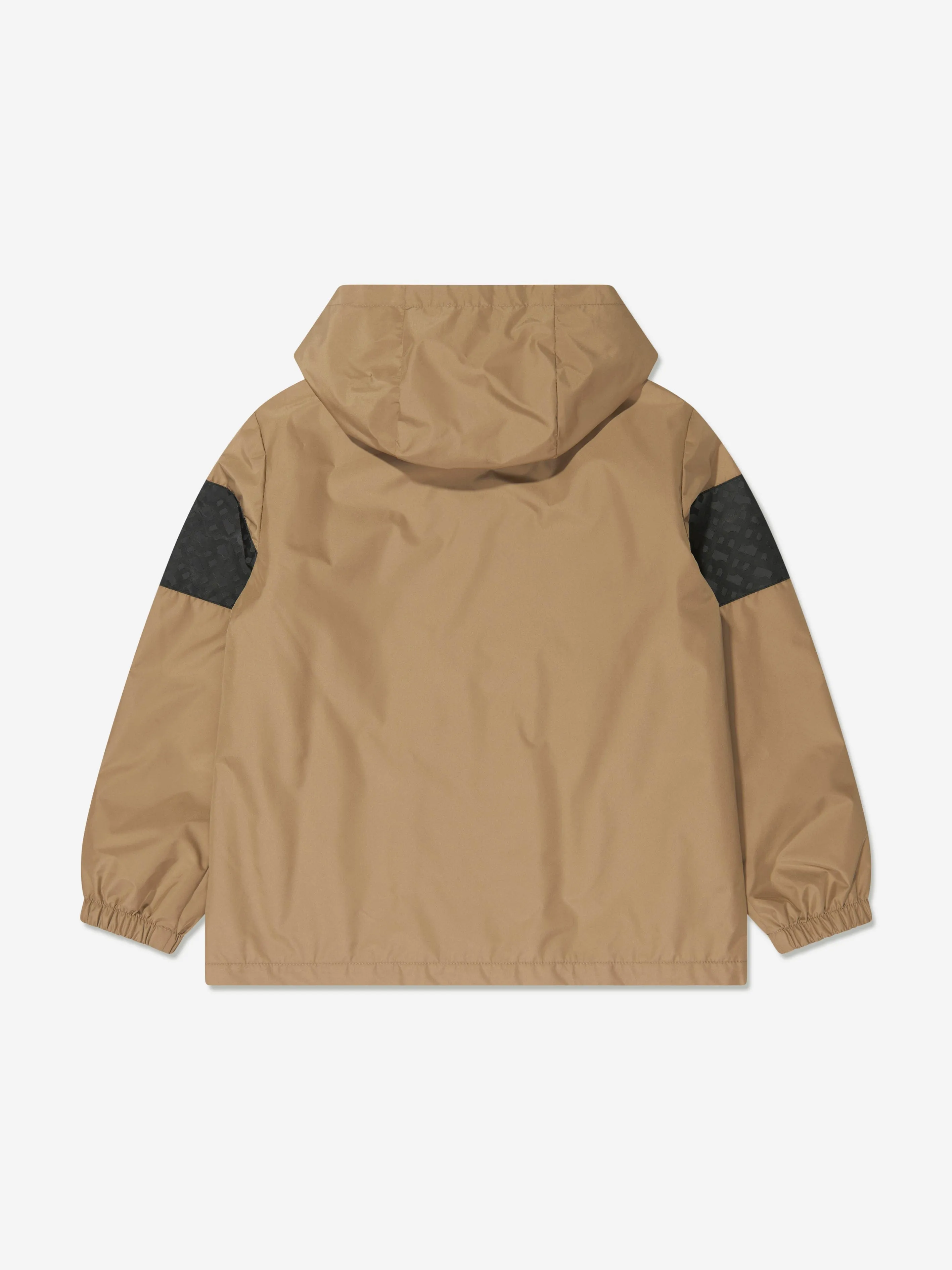 BOSS Boys Hooded Windbreaker in Beige