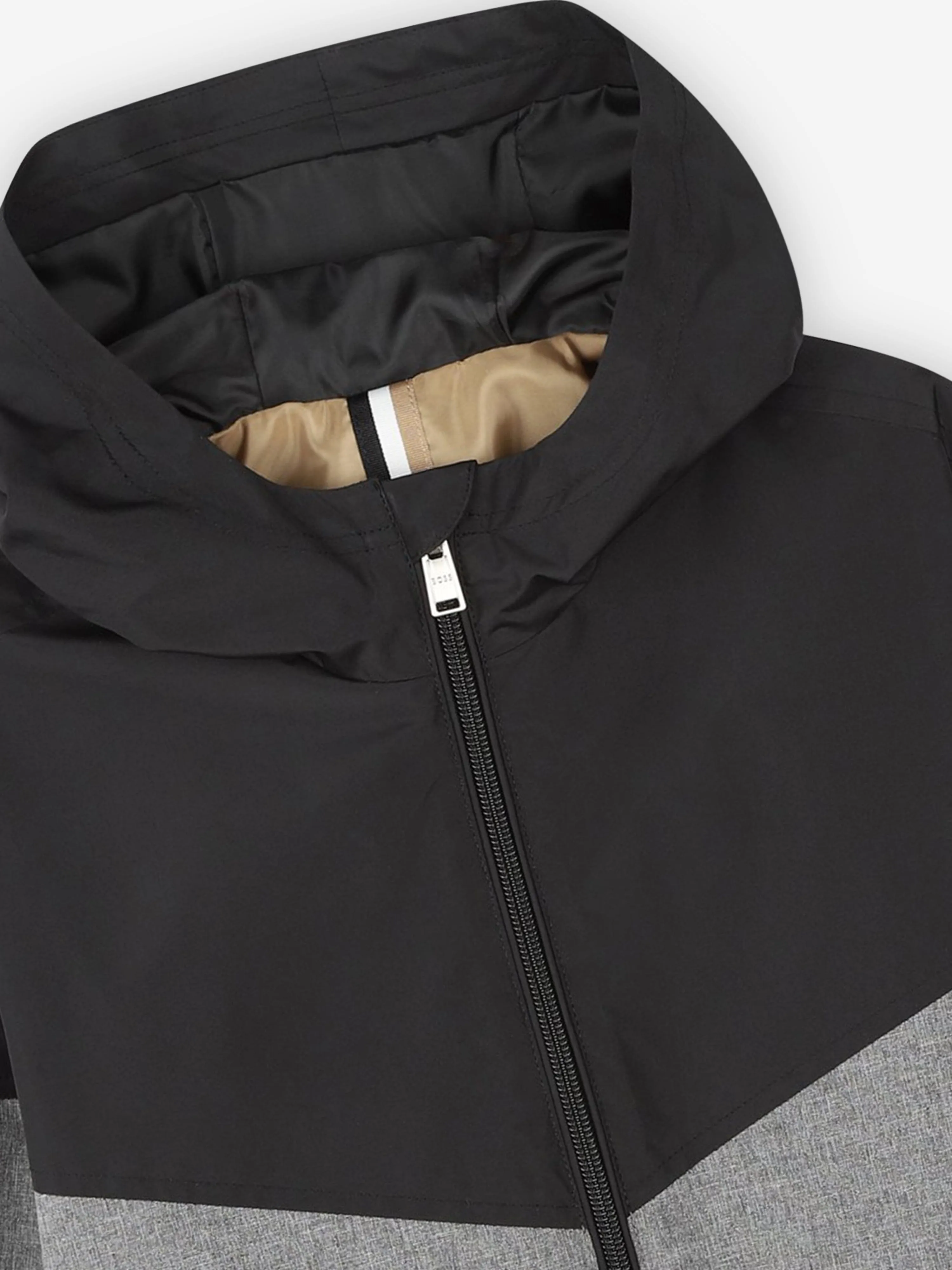 BOSS Boys Two-Tone Windbreaker Black