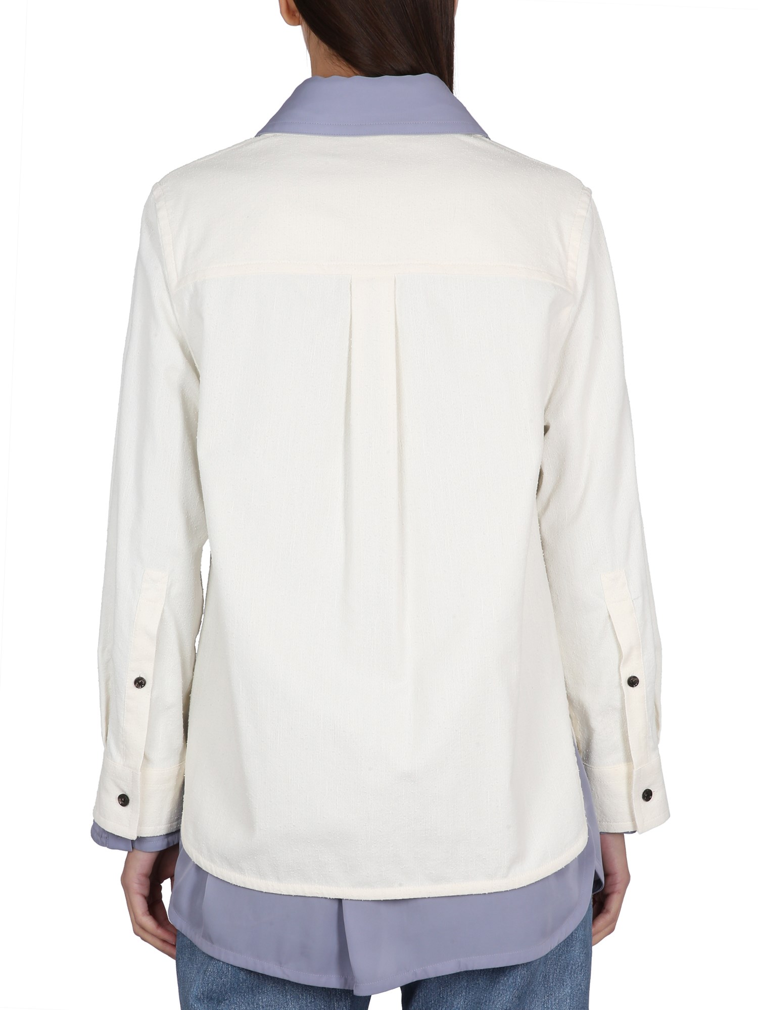 BOTTEGA VENETA    DOUBLE LAYER COTTON SHIRT