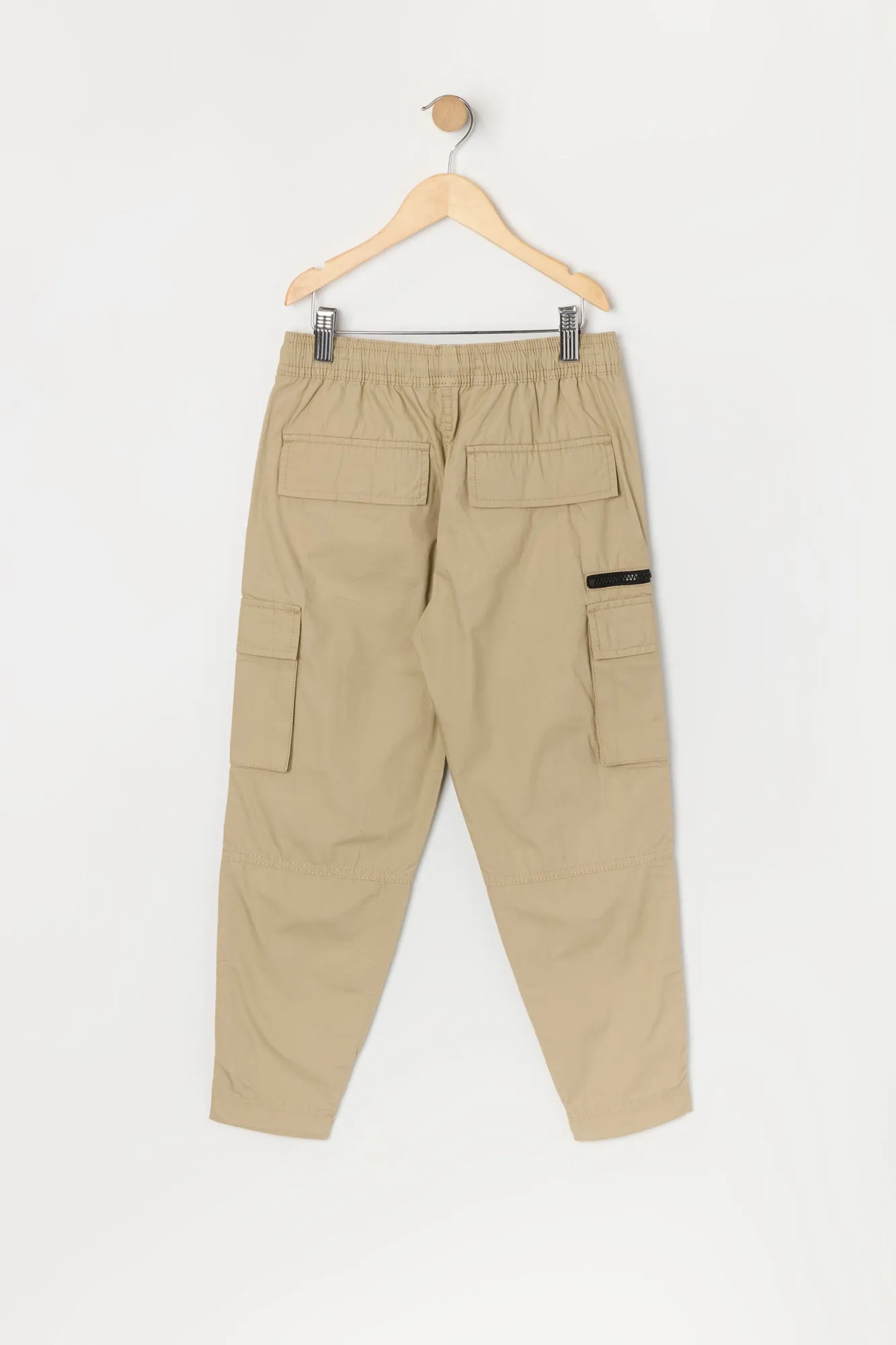 Boys Zipper Parachute Cargo Pant