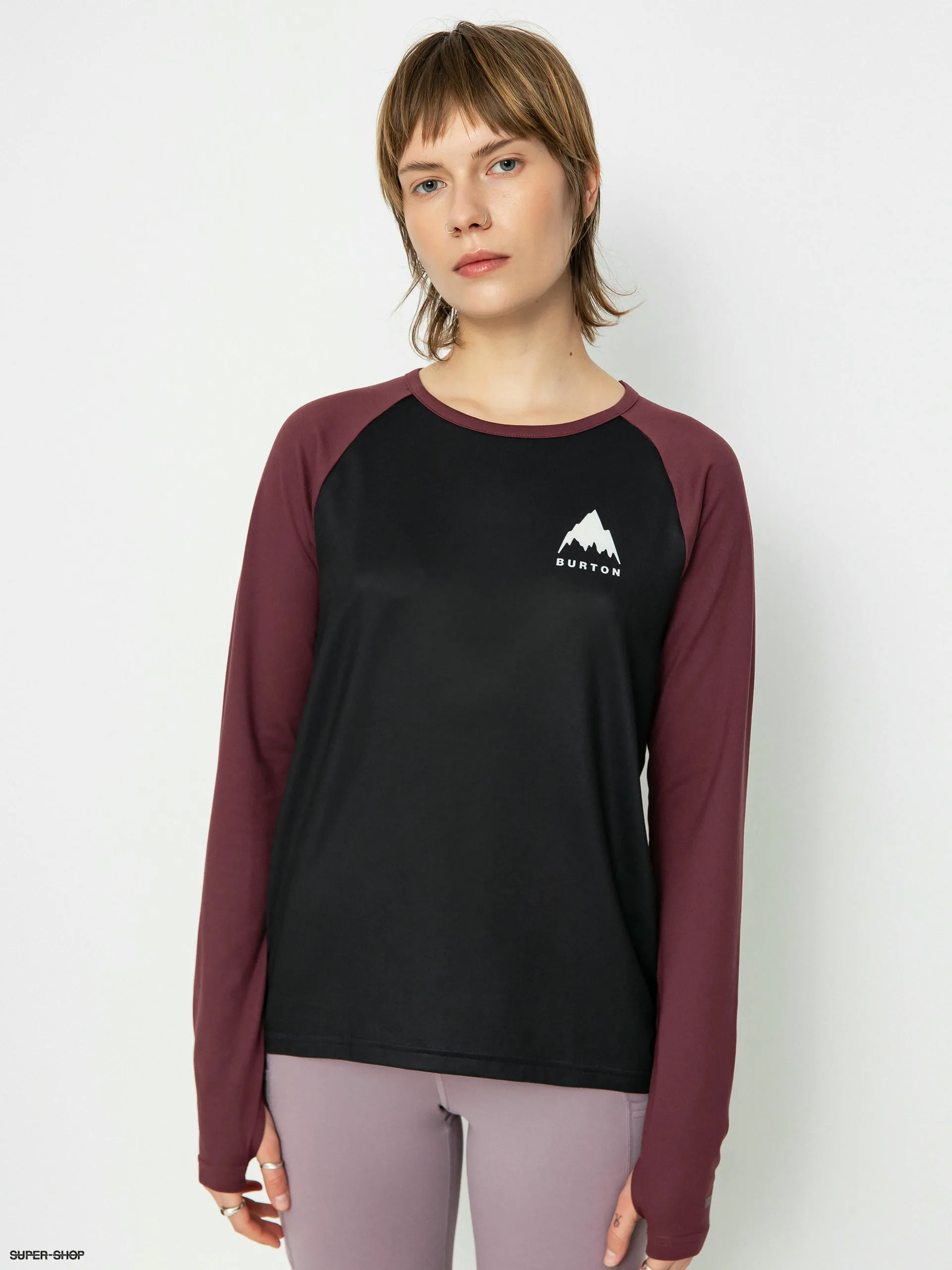 Burton Roadie Base Layer Tech Longsleeve Wmn (true black/almandine)