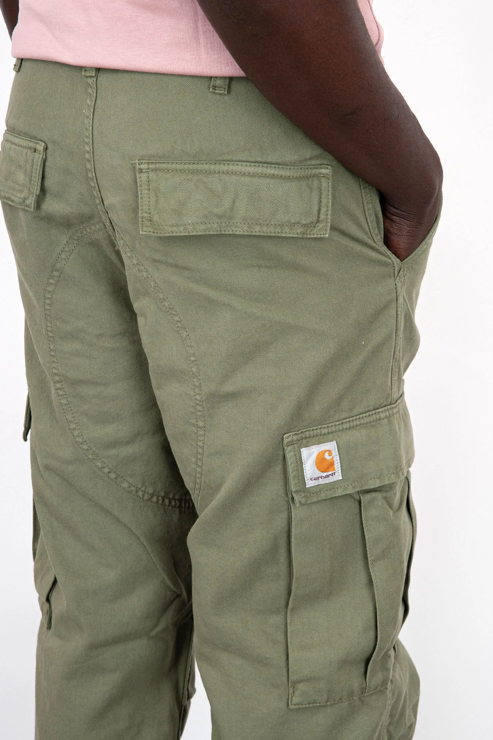 Carhartt WIP Pantalone Regular Cargo Cotone Verde