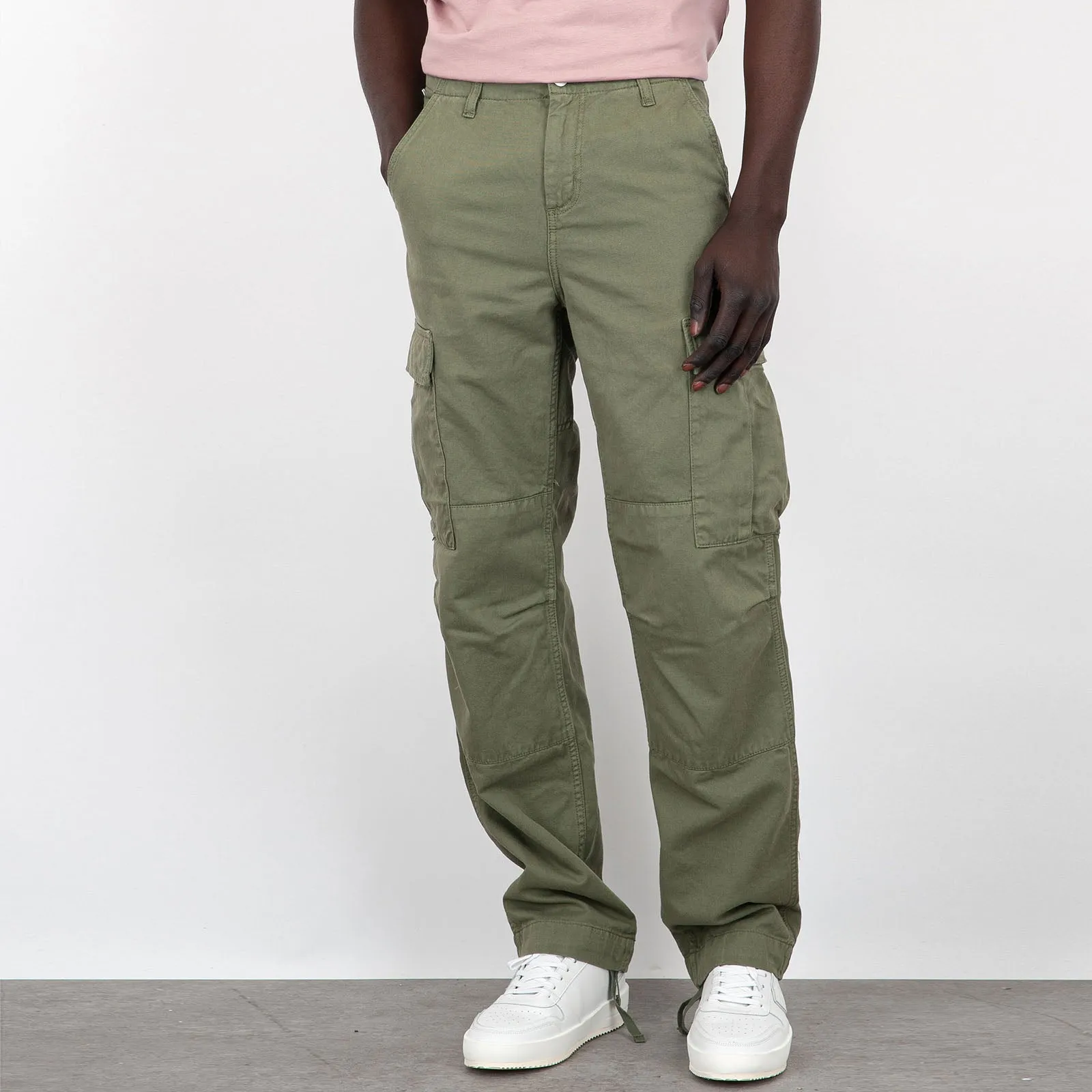 Carhartt WIP Pantalone Regular Cargo Cotone Verde