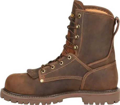 Carolina Mens CA8028 8”inch Soft Toe Waterproof Boot- Kharthoum Cigar Leather Upper