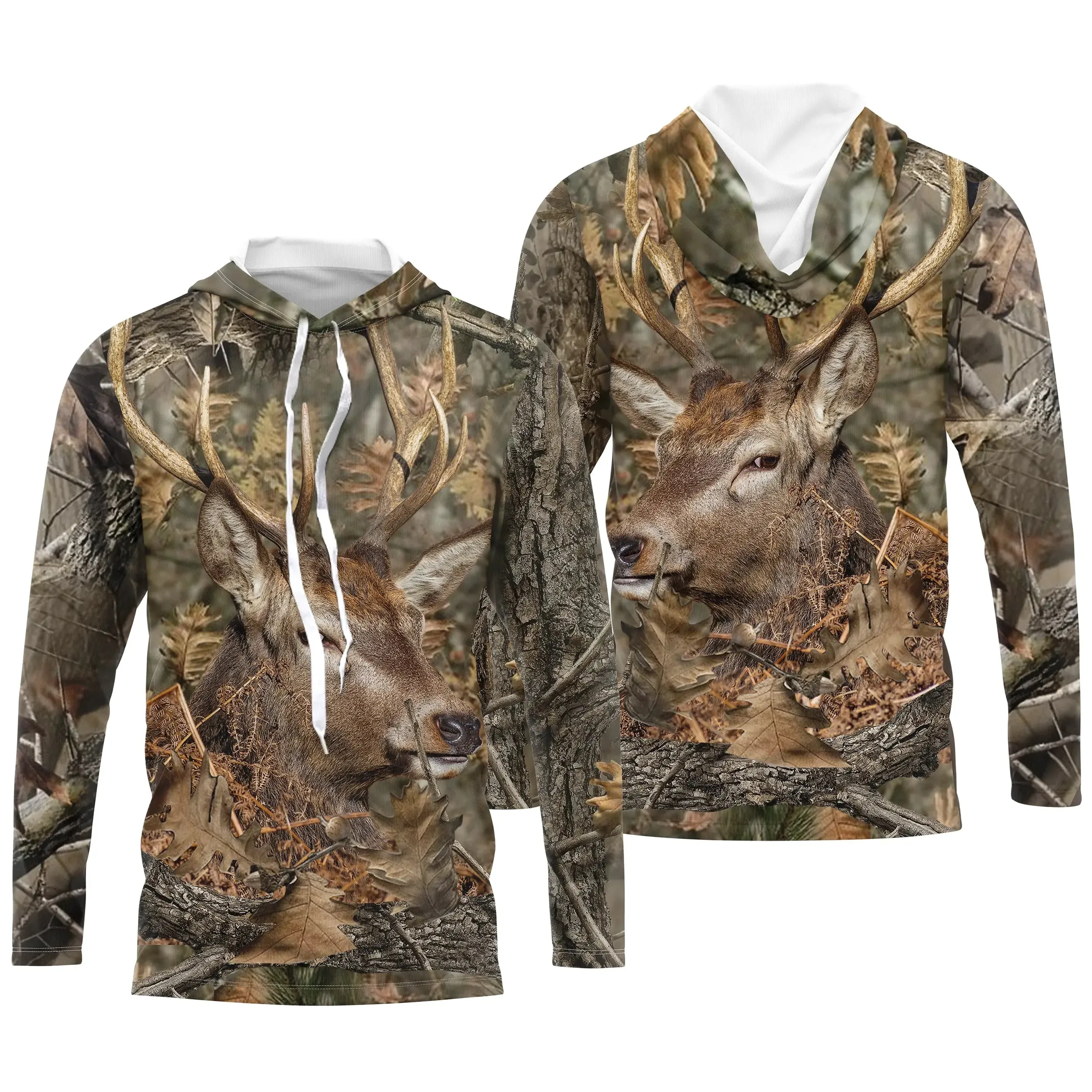 Chasse au Cerf, T shirt Chasseur, Camouflage, Vêtements Chasse - CTS24052224