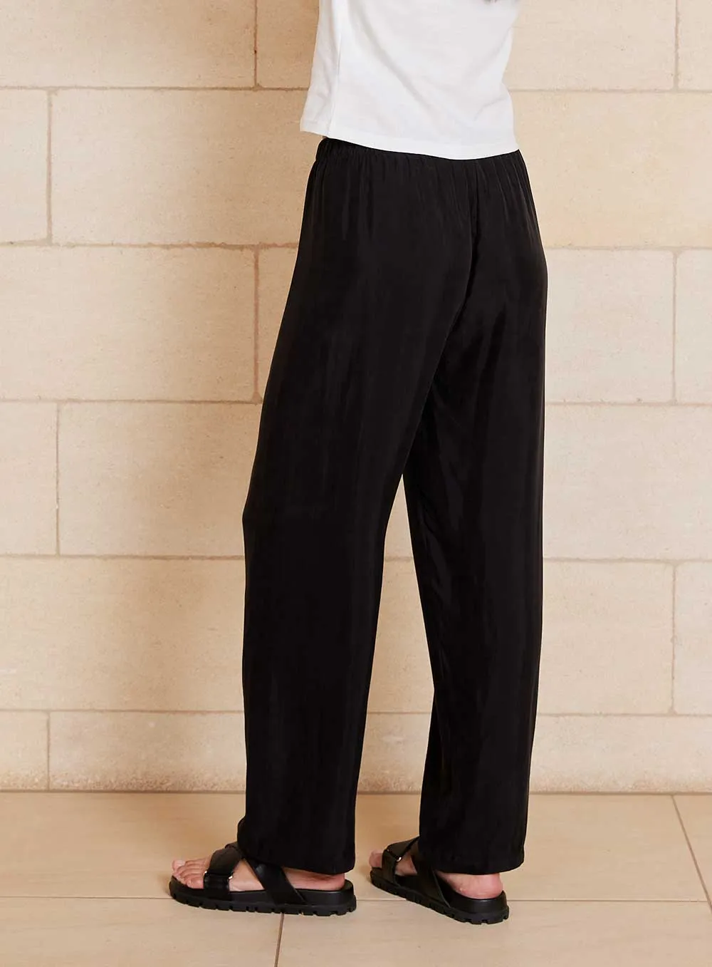 Chloe Cupro Pant-Black