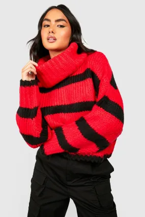 Chunky Stripe Crop Sweater