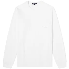 Comme Des Garcons Homme Long Sleeve Logo T-ShirtWhite