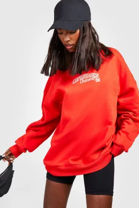 Copenhagen Embroidered Oversized Sweater