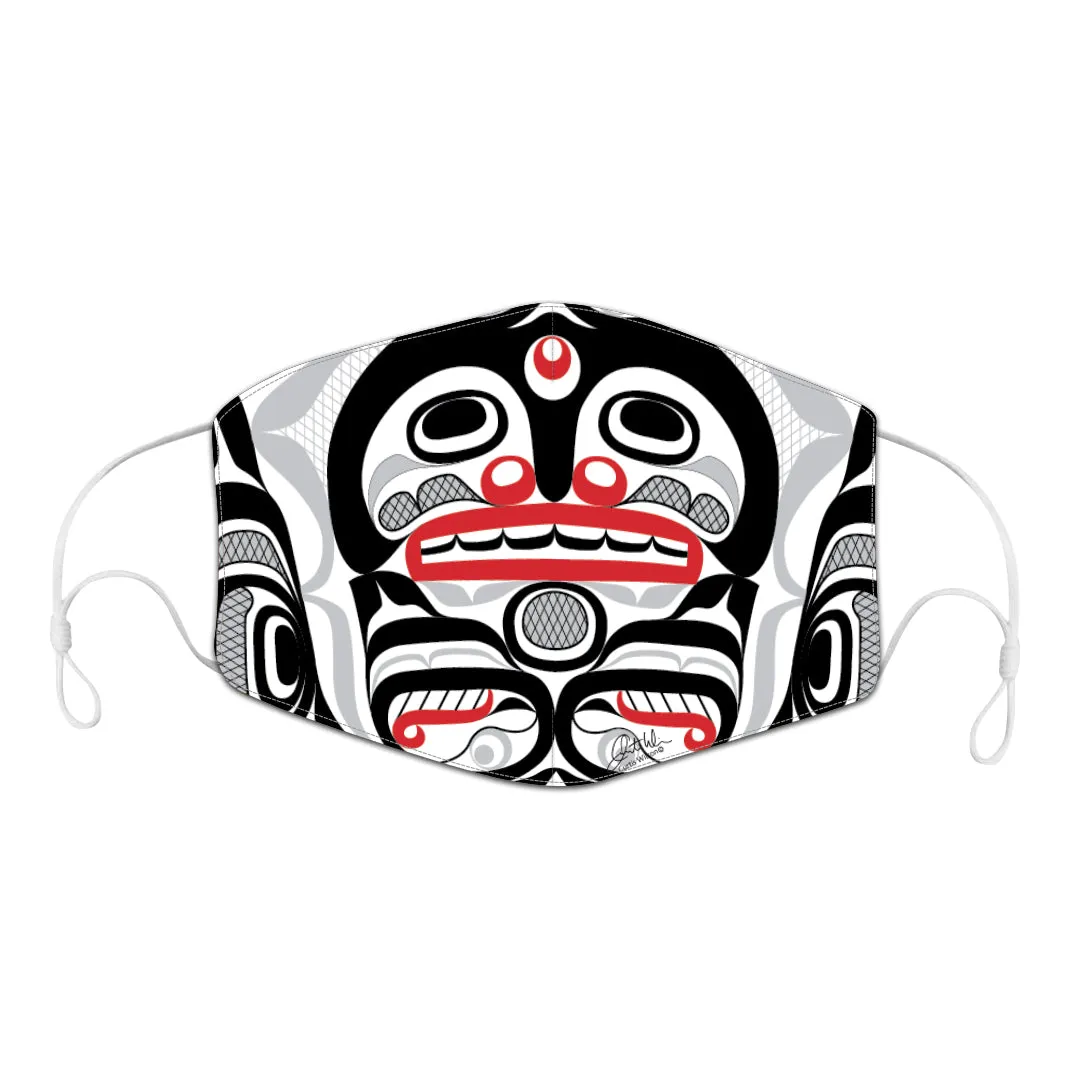 Curtis Wilson Killer Whale Crosshatch Reusable Face Mask