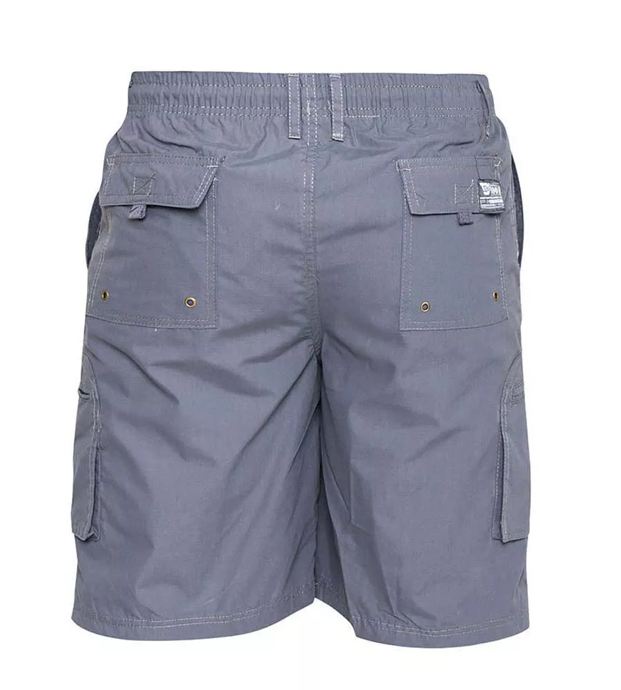 D555 Mens Grey Cargo Short With Shaped Leg Pockets (NICK)