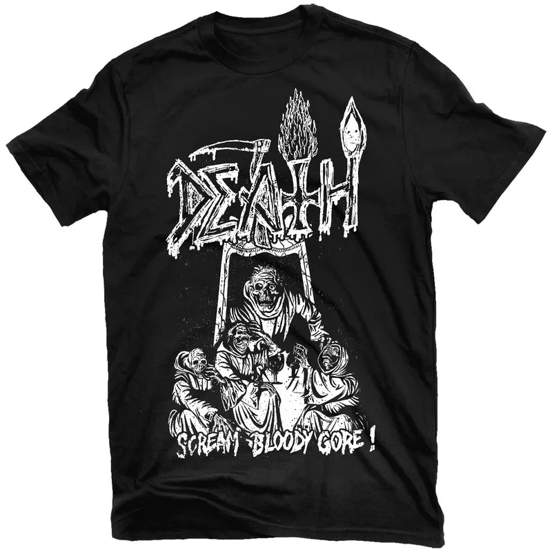 Death Scream Bloody Gore Sketch Shirt