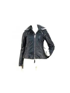 Dondup Women's jacket in lined leather