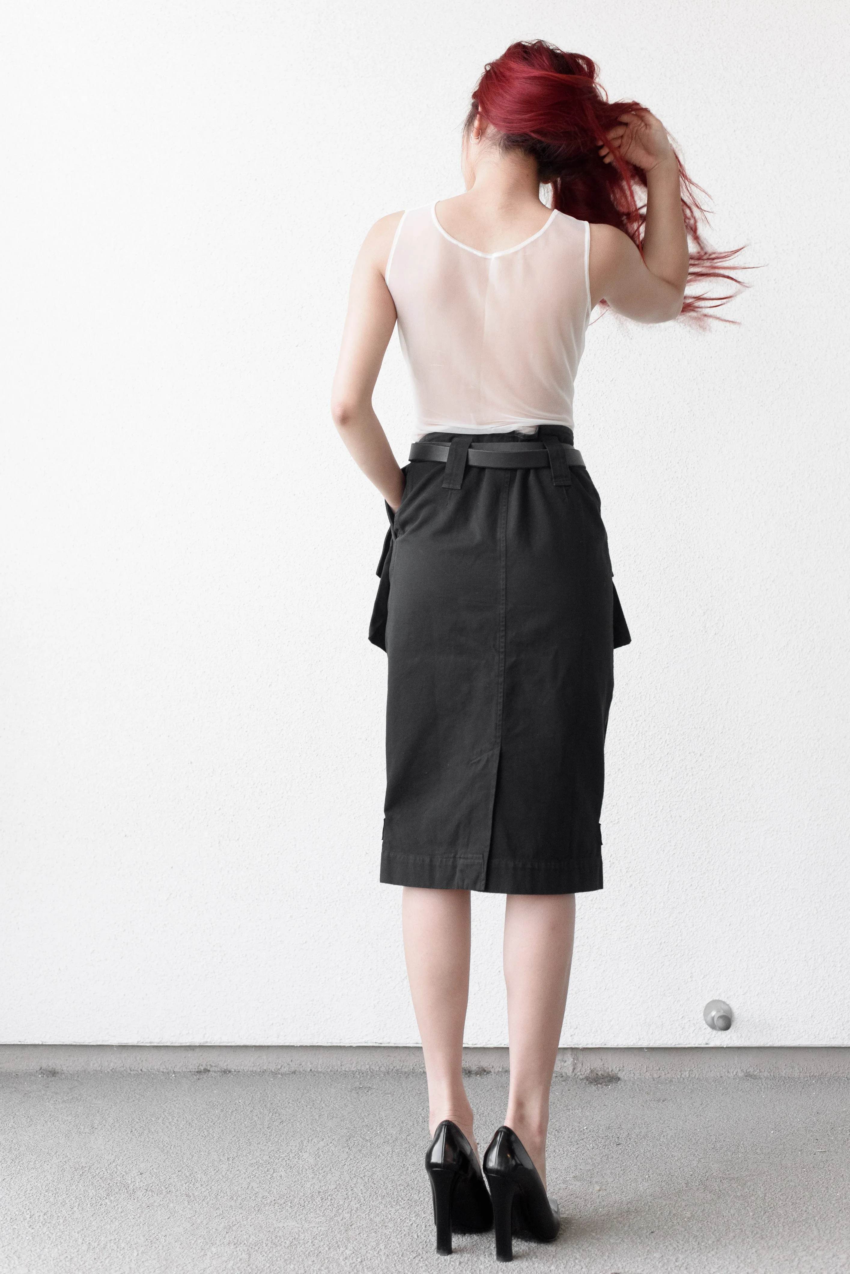 Dries Van Noten AW14 Zip Cargo Skirt