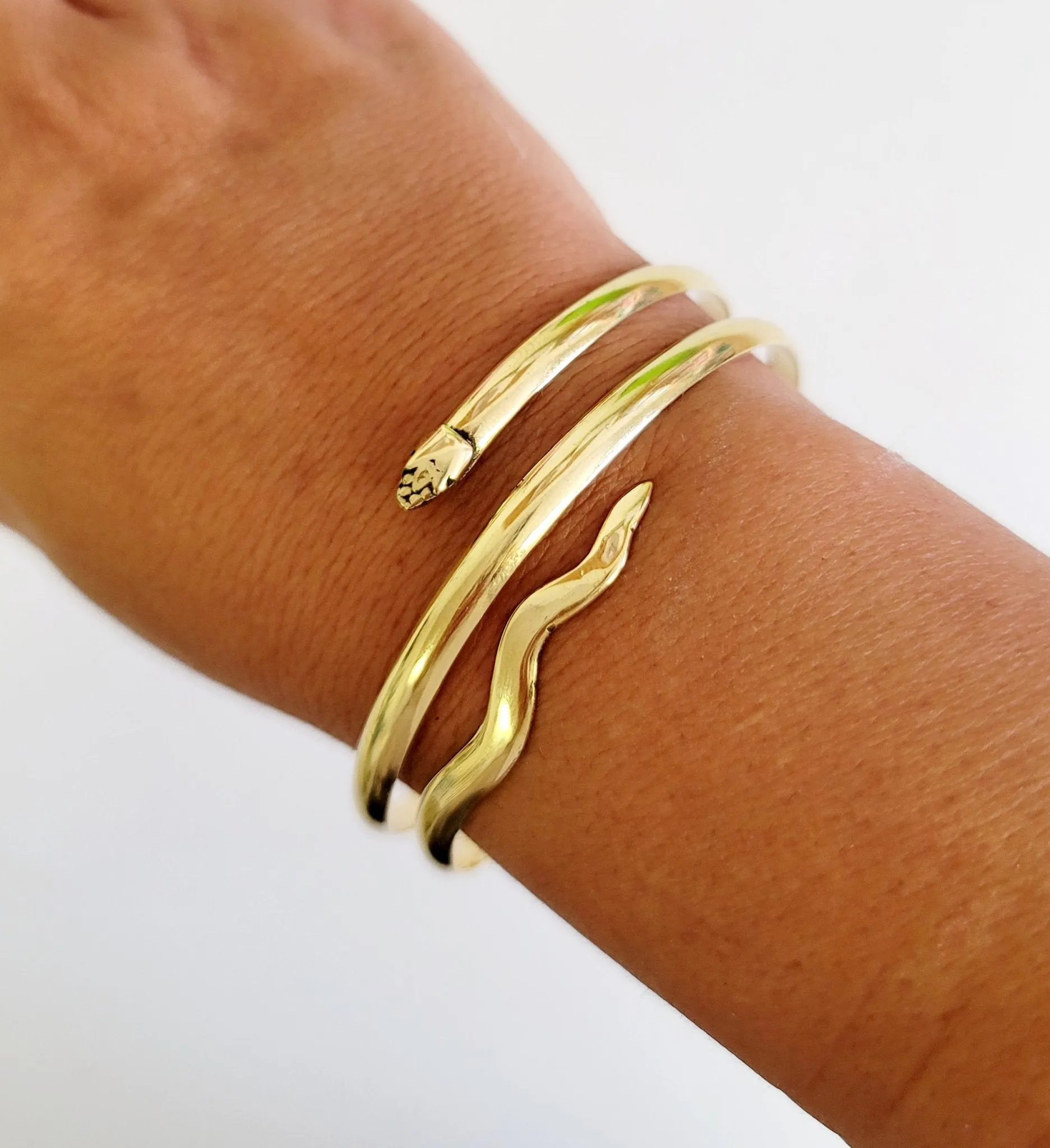 Egyptian Snake Semi-Cuff Triple Wrap