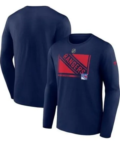 Fanatics Men's NHL New York Rangers Authentic Pro Core Collection Secondary Long Sleeve T-Shirt