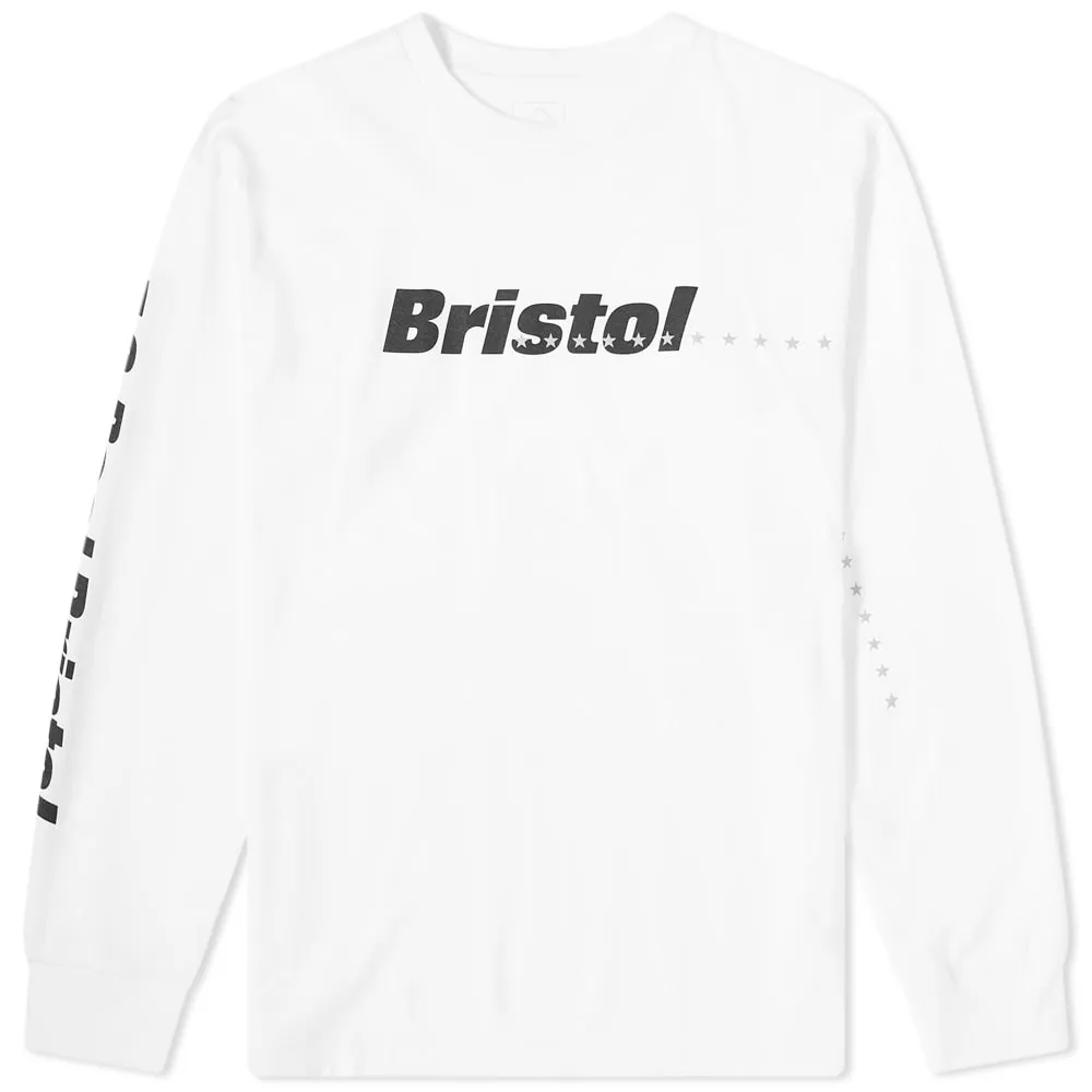 F.C. Real Bristol Long Sleeve Reflective 45 Stars T-ShirtWhite