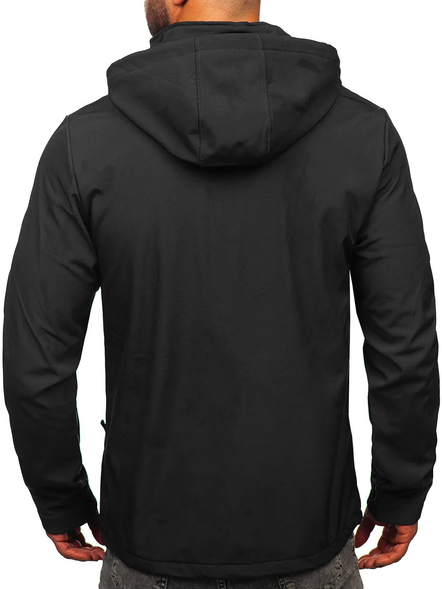 Giacca softshell di mezza stagione da uomo grafito Bolf HSS036