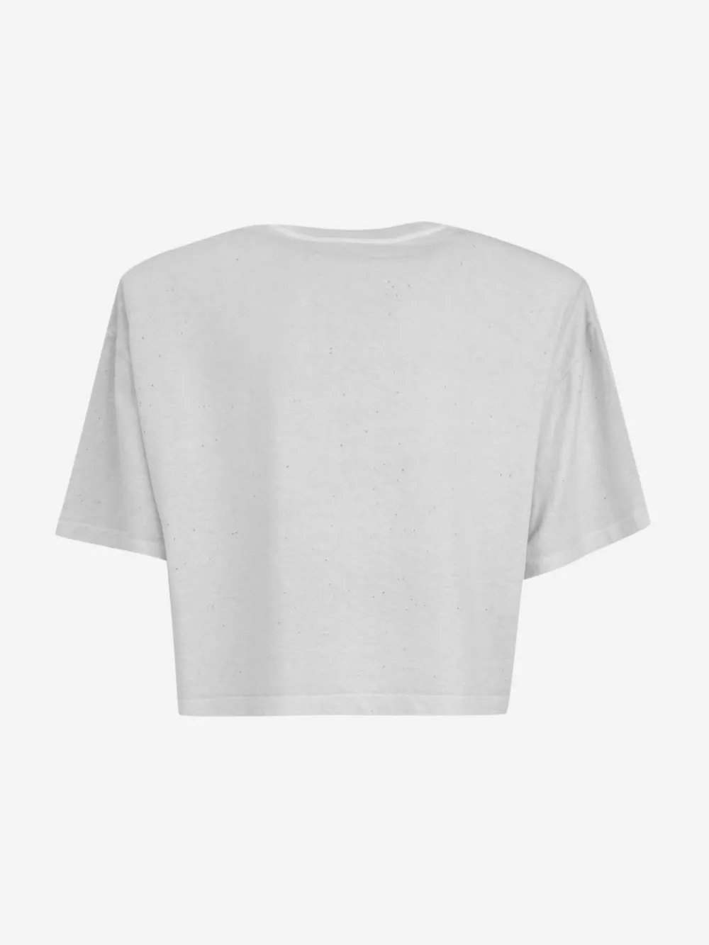 Halfboy - T-shirt crop con spalline e logo sul petto