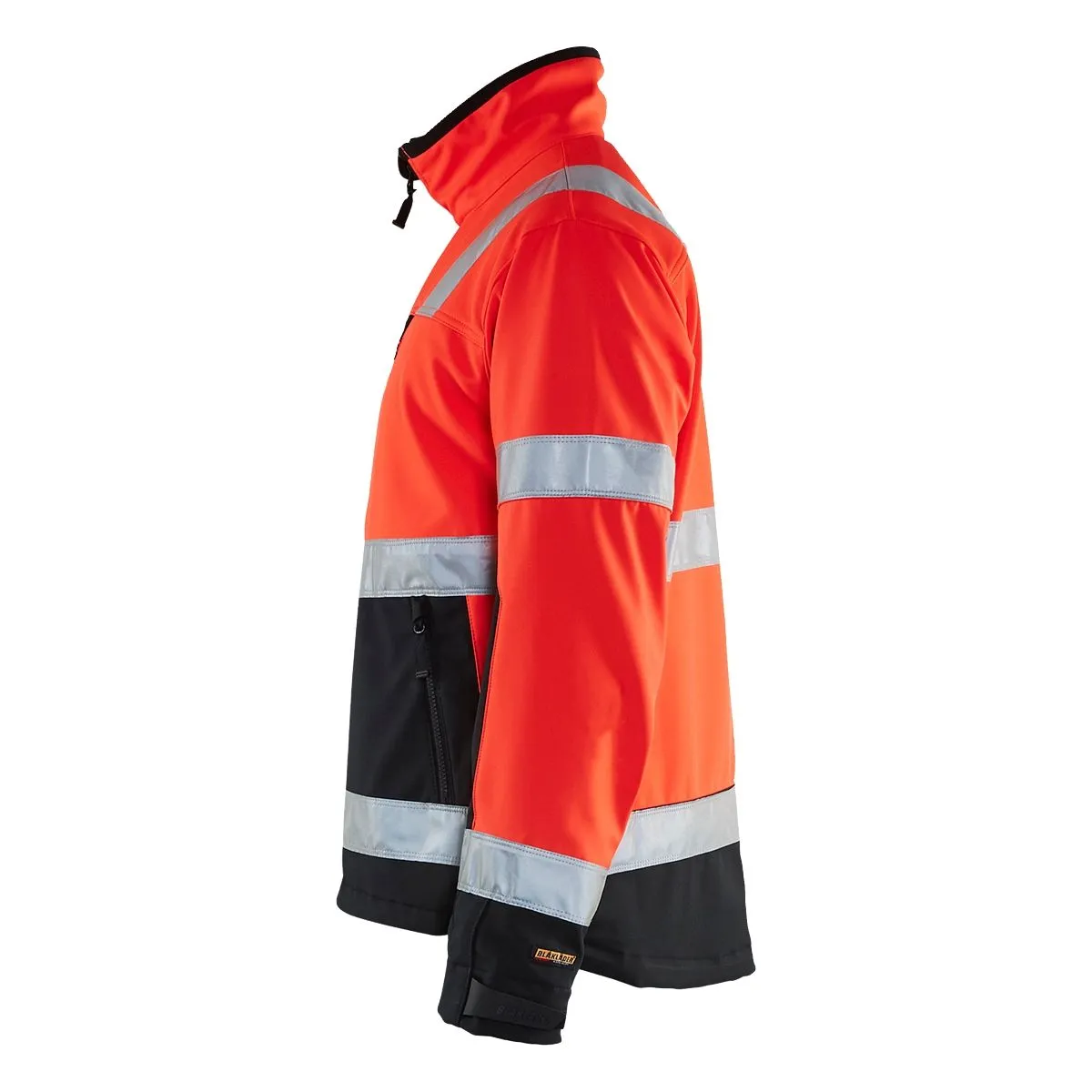 High Vis Softshell Jacket 4900 High Vis Oranje/Marine - Blåkläder