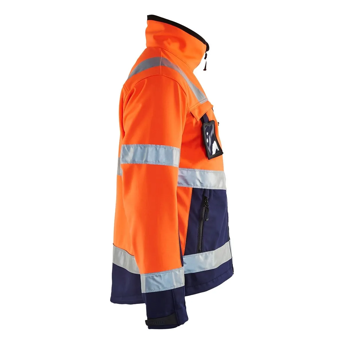 High Vis Softshell Jacket 4900 High Vis Oranje/Marine - Blåkläder