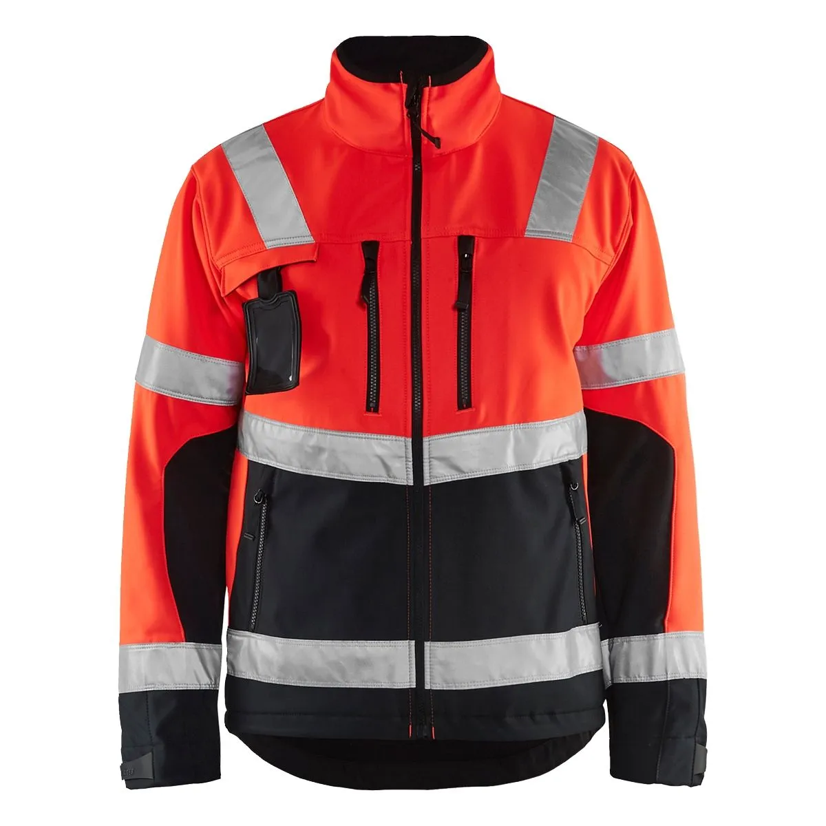 High Vis Softshell Jacket 4900 High Vis Oranje/Marine - Blåkläder