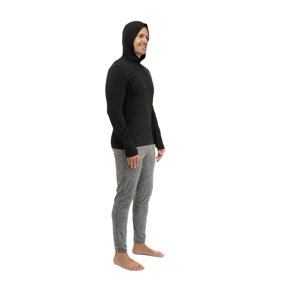 Hot Chillys Men Clima-Tek Hoodie Midweight Relaxed Fit Base Layer