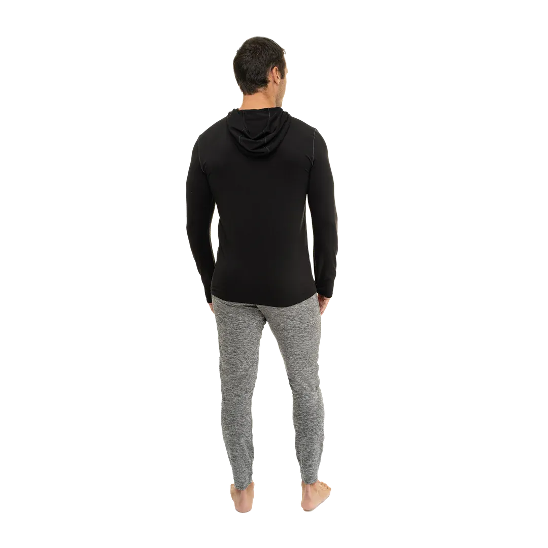 Hot Chillys Men Clima-Tek Hoodie Midweight Relaxed Fit Base Layer